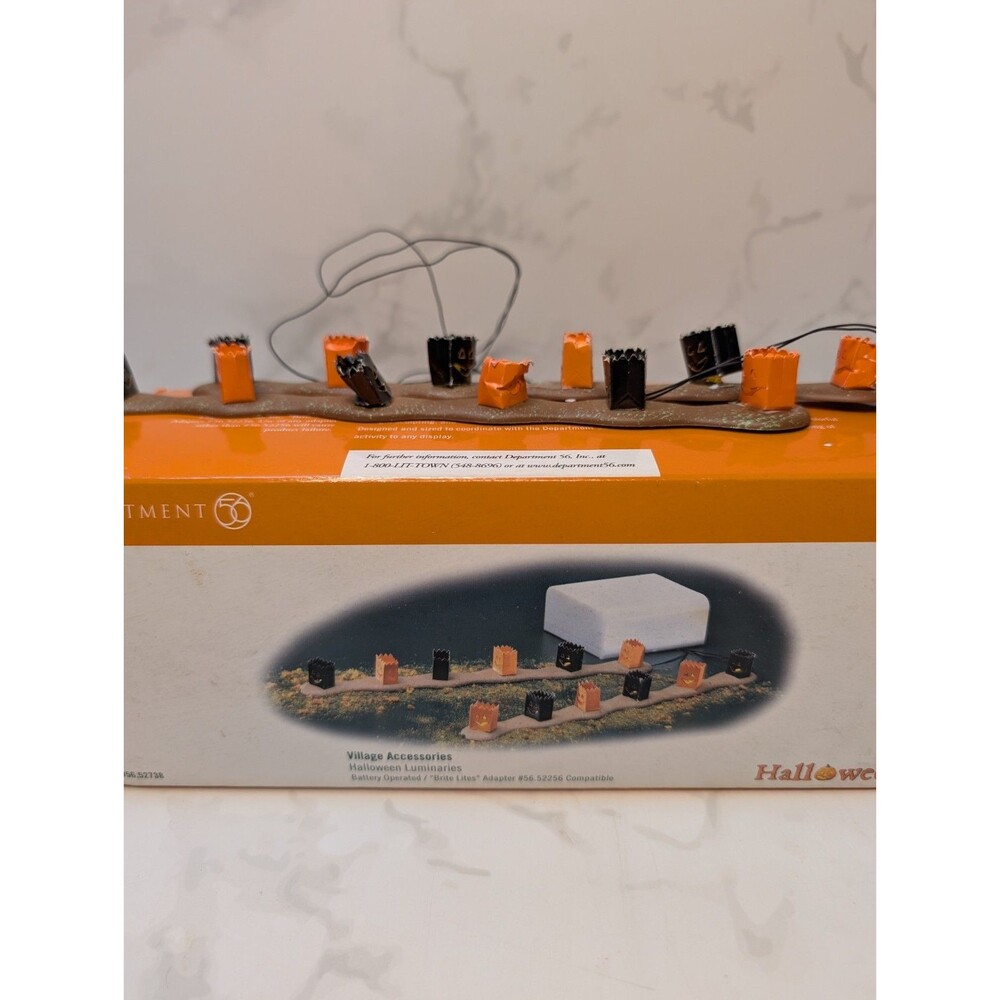 Department 56 Halloween Luminaries Lighted Village Accessory Battery Boxed